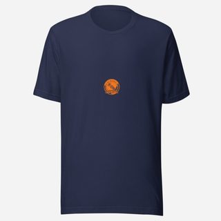 DJ Burna Vinyl Crest Tee Navy