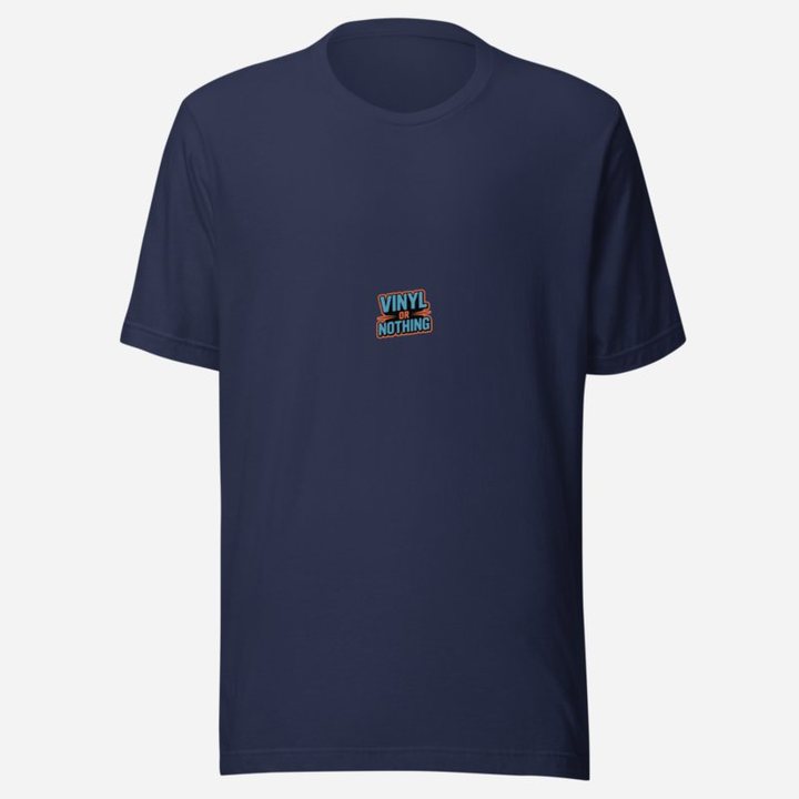 DJ Burna Vinyl Or Nothing Tee in Navy