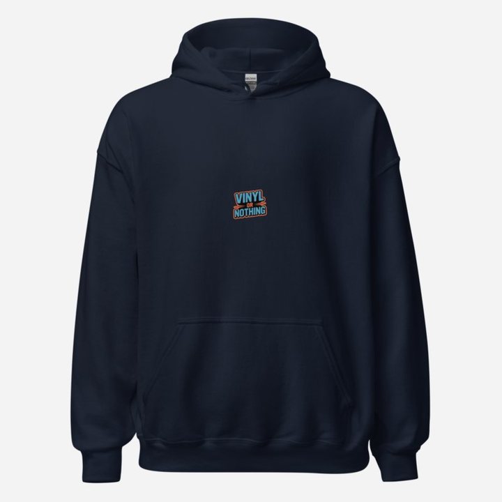 DJ Burna Vinyl Or Nothing Hoodie in Navy