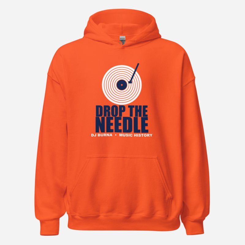 DJ Burna Drop The Needle Hoodie in Orange