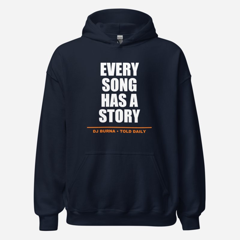 DJ Burna Every Song Has A Story Hoodie in Navy