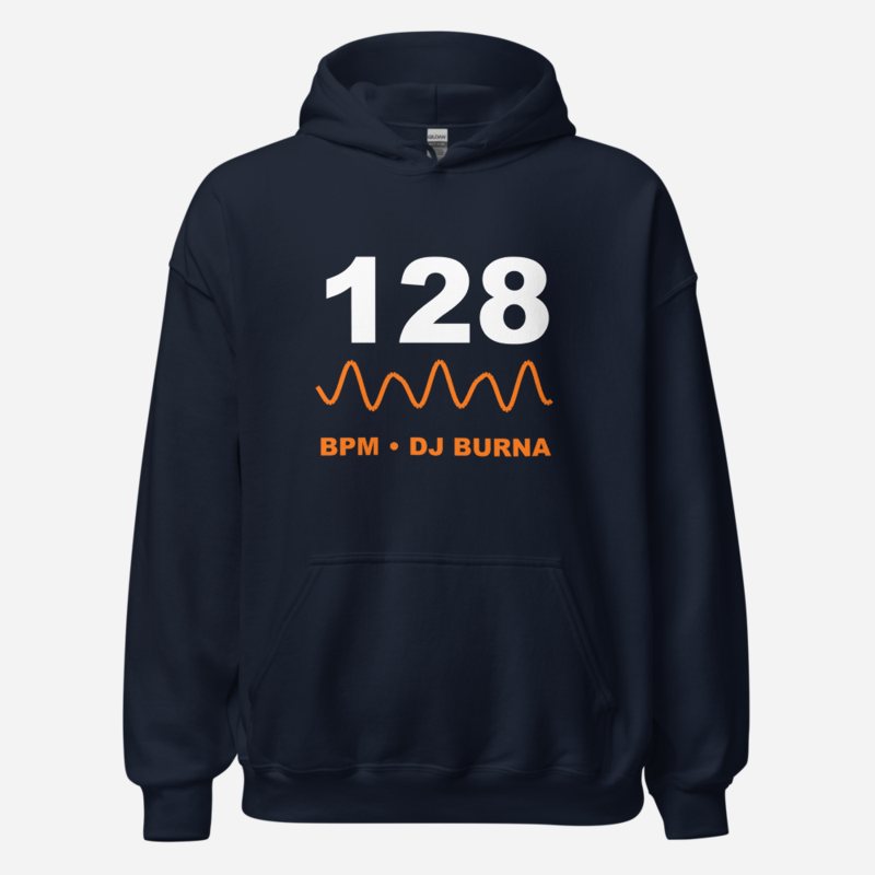 DJ Burna 128 BPM Hoodie in Navy