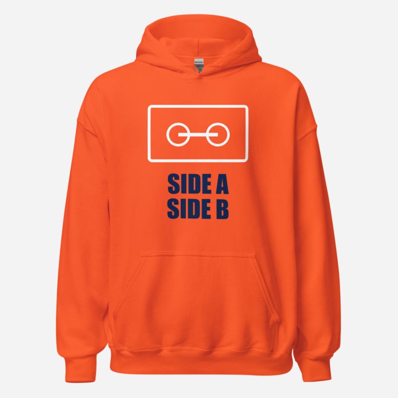 DJ Burna Side A Side B Hoodie in Orange