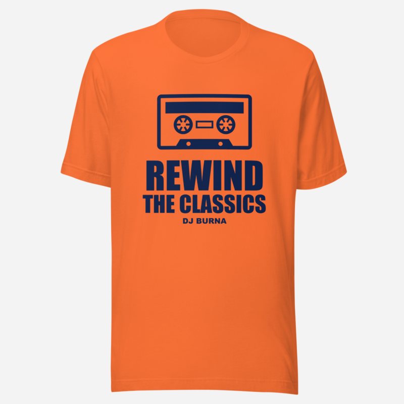 DJ Burna Rewind The Classics Tee in Orange