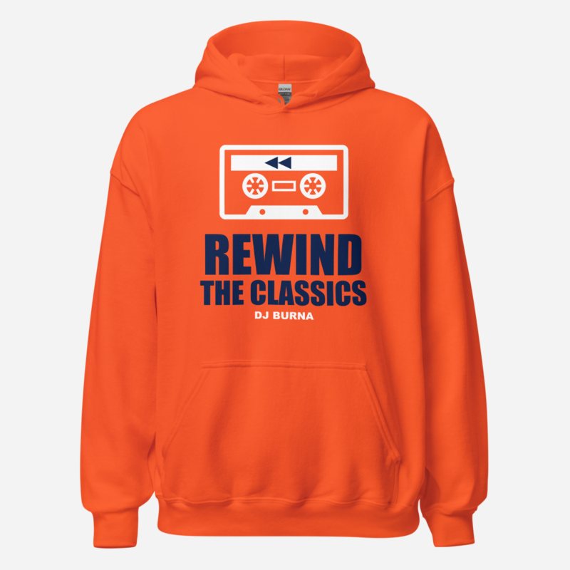 DJ Burna Rewind The Classics Hoodie in Orange