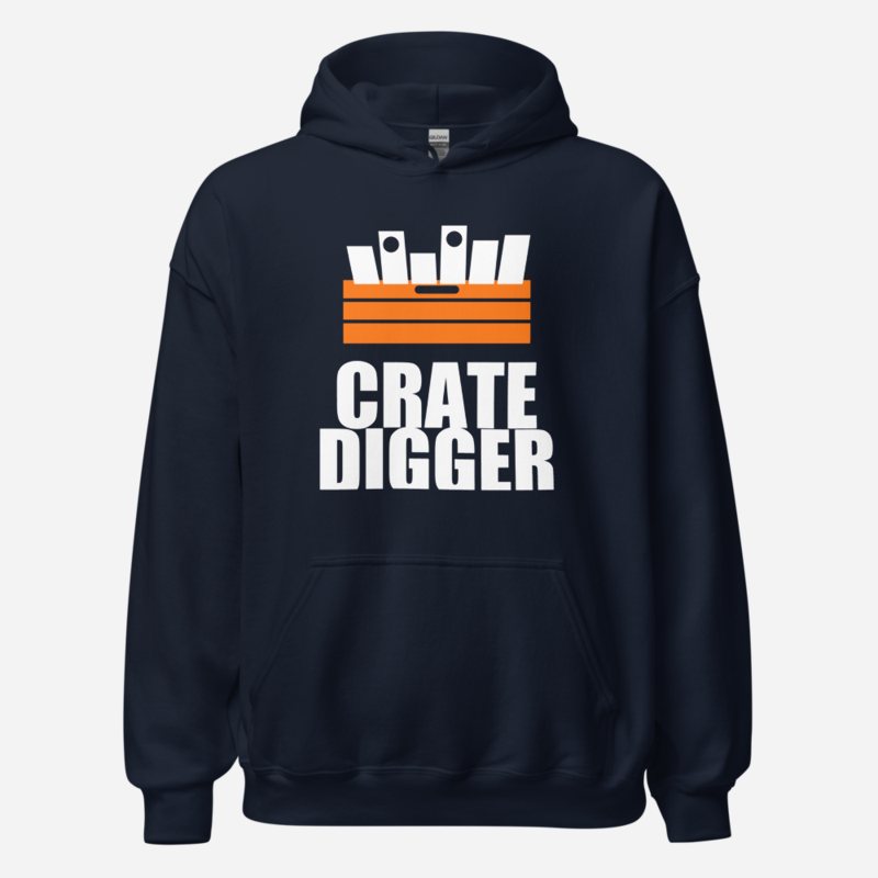 DJ Burna Crate Digger Hoodie in Navy