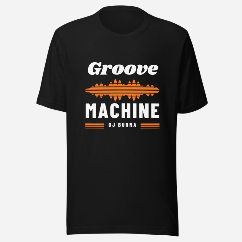 DJ Burna Groove Machine Tee Black