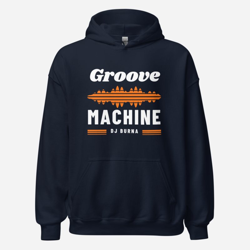 DJ Burna Groove Machine Hoodie in Navy