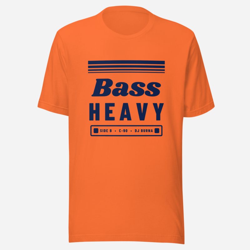 DJ Burna Bass Heavy Tee in Orange