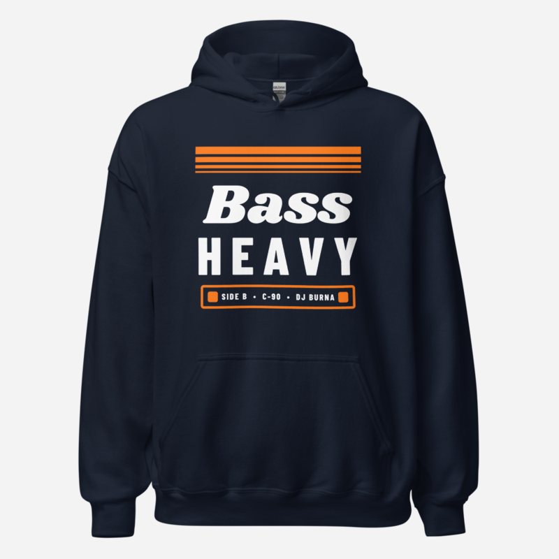 DJ Burna Bass Heavy Hoodie in Navy