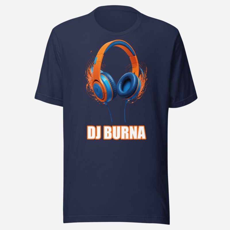 DJ Burna DJ Burna Headphones Tee Navy