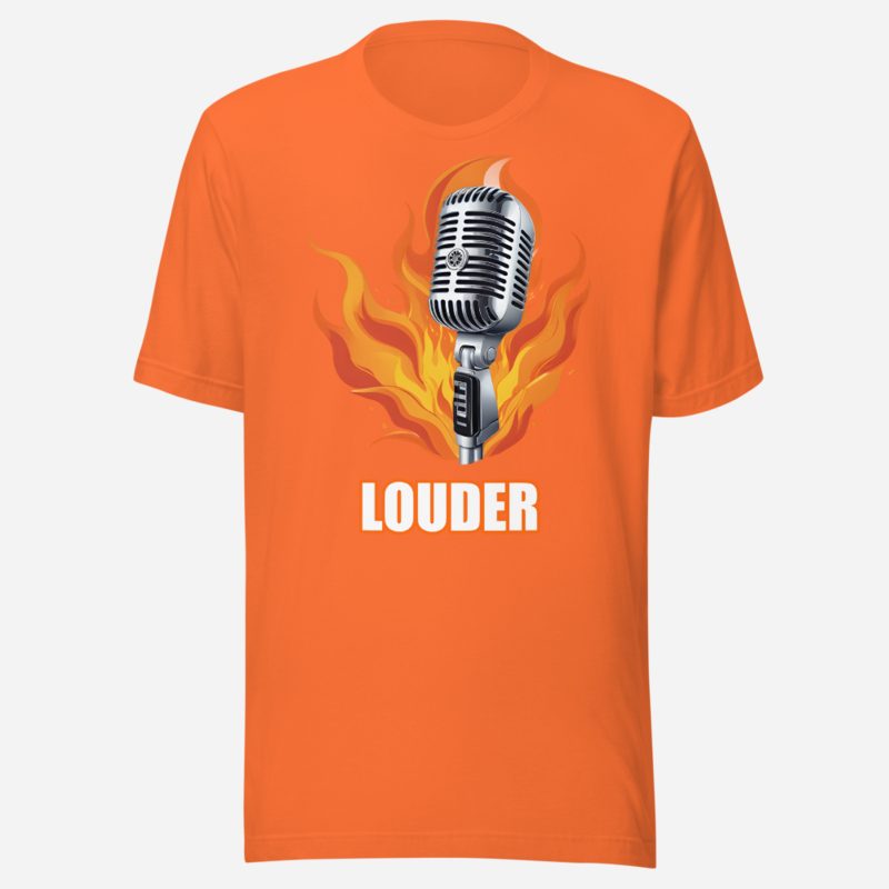 DJ Burna Louder Mic Tee in Orange