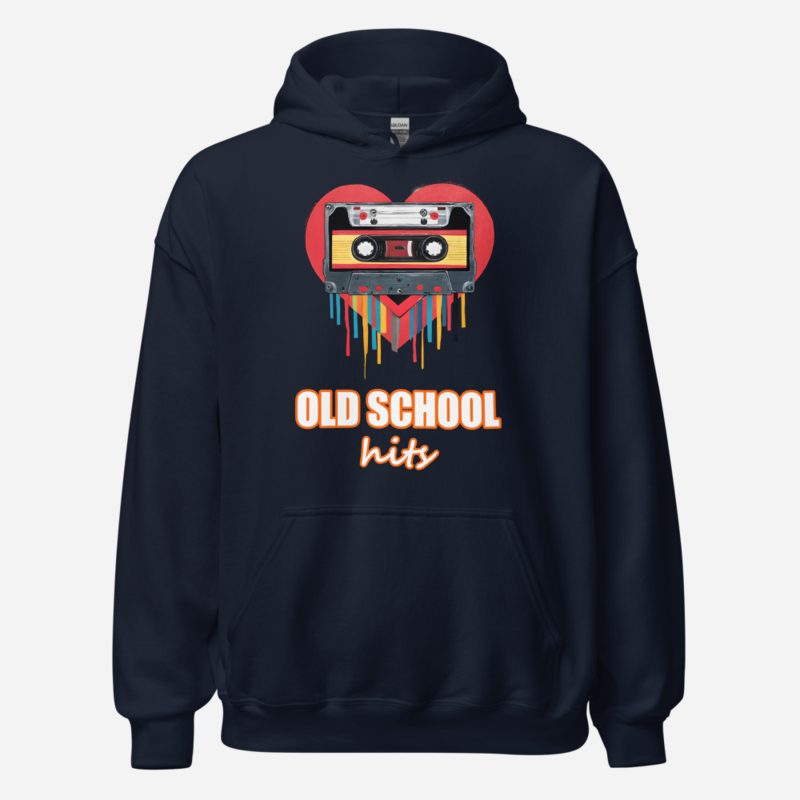 DJ Burna Old School Hits Tape Hoodie Navy