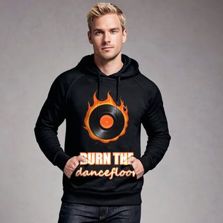 DJ Burna Burn The Dancefloor Vinyl Hoodie AI model